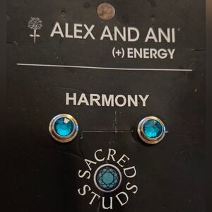 Alex and Ani Sacred Stud Earrings-Harmony